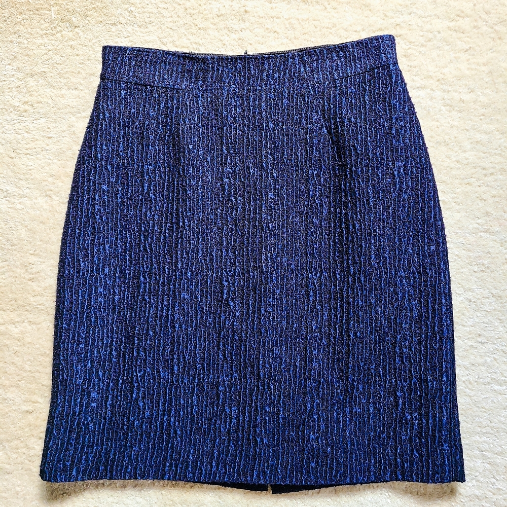 Ann Taylor Midnight Jacquard Skirt